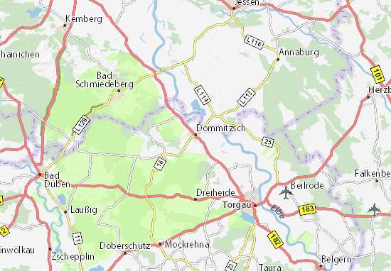 Dommitzsch Map