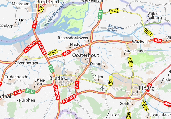 Mapas-Planos Oosterhout