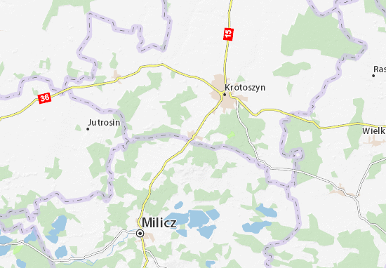 Mapa Zduny