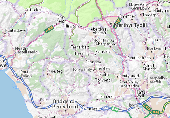 Rhondda Map
