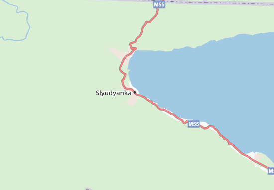 Kaart Plattegrond Slyudyanka