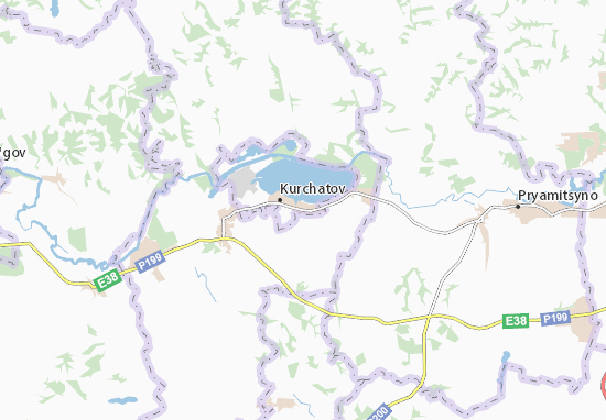 Kaart Plattegrond Kurchatov