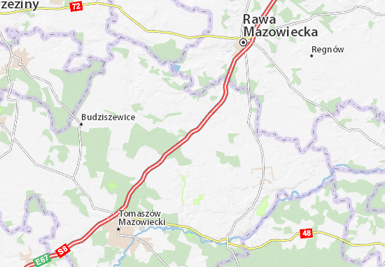 Mapa Czerniewice