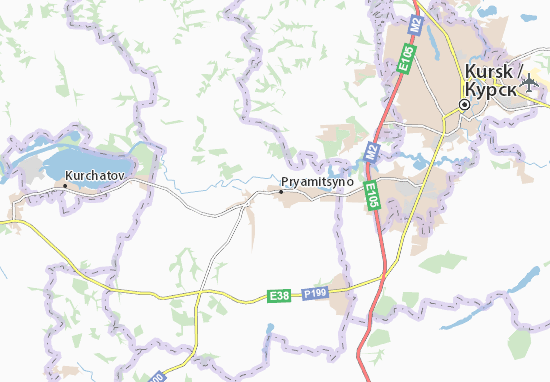 Kaart Plattegrond Pryamitsyno