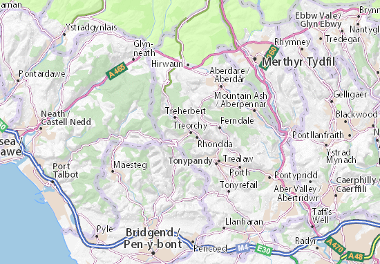 Treorchy Map