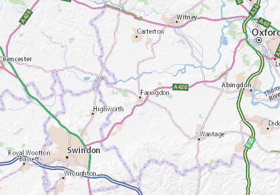 Mapa Faringdon