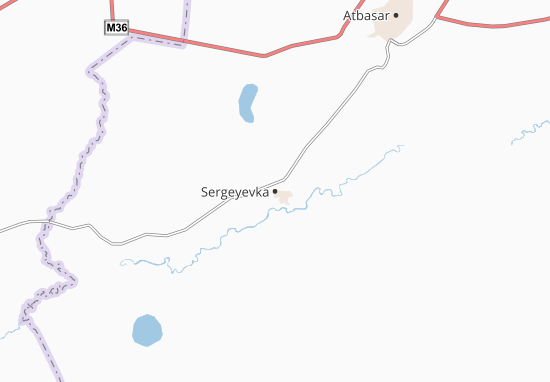 Kaart Plattegrond Sergeyevka
