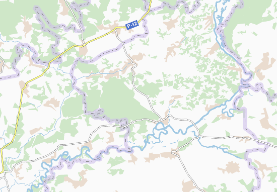 Mapa Plano Chervona Polyana
