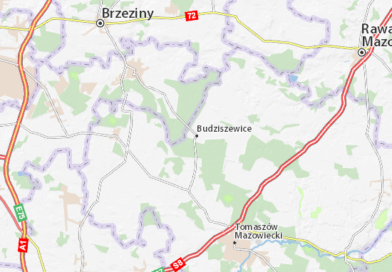 Karte Stadtplan Budziszewice
