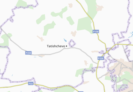 Kaart Plattegrond Tatishchevo