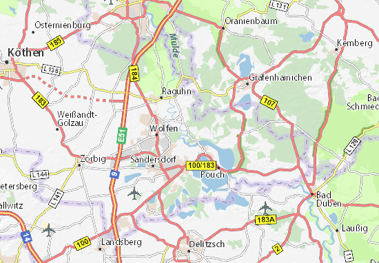 Karte Stadtplan Muldenstein