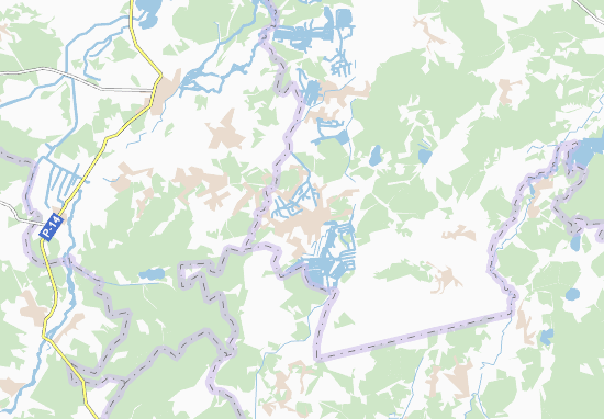 Karte Stadtplan Kukhits&#x27;ka Volya