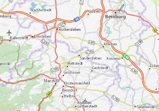 Sandersleben Map