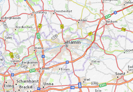 Karte Stadtplan Hamm
