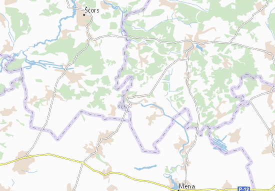 Karte Stadtplan Zabarivka