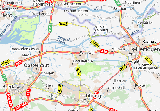Mapas-Planos Waalwijk
