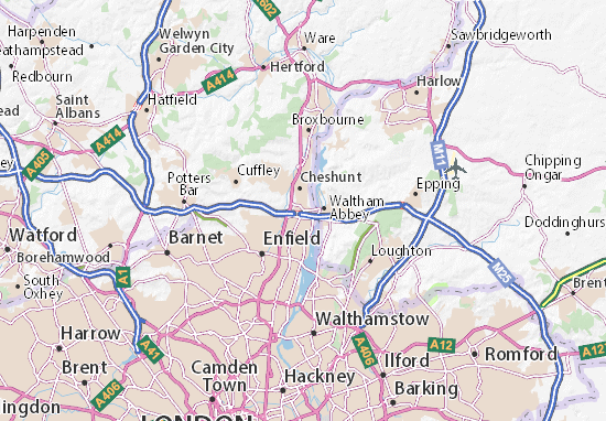 Waltham Cross Map