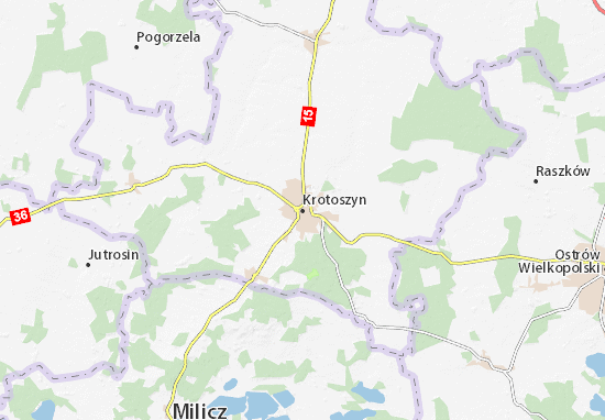Mapa Krotoszyn