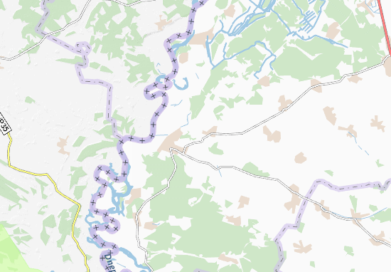 Karte Stadtplan Pyshchyky