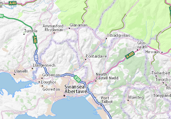 Mapa Pontardawe
