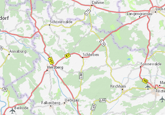 Mapa Schlieben