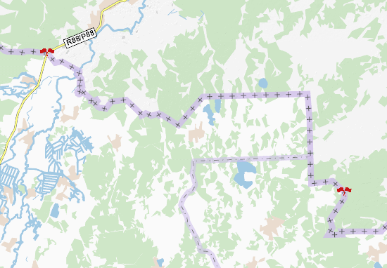 Kaart Plattegrond Perebrody
