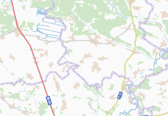 Karte Stadtplan Vykhvostiv