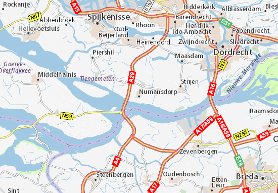 Numansdorp Map