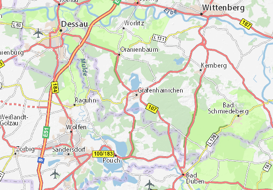 Gräfenhainichen Map