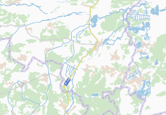 Kaart Plattegrond Lyubeshivs&#x27;ka Volya