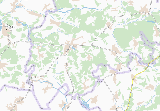 Karte Stadtplan Hurynivka