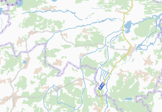 Mapa Bykhiv