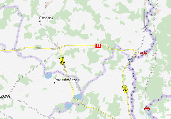 Karte Stadtplan Sosnówka