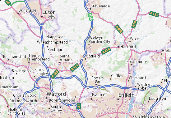 Mapa Hatfield