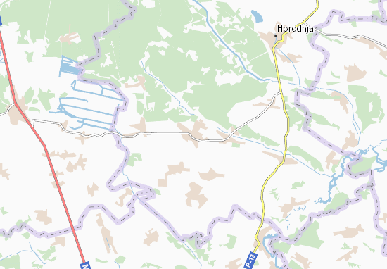 Karte Stadtplan Tupychiv