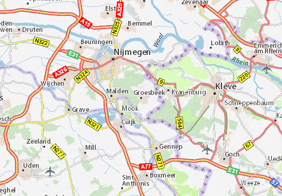 Mapas-Planos Groesbeek