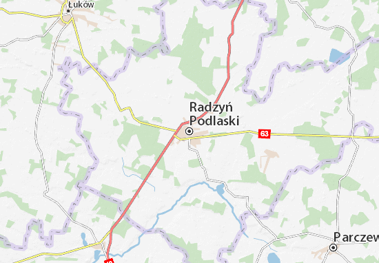 Karte Stadtplan Radzyń Podlaski