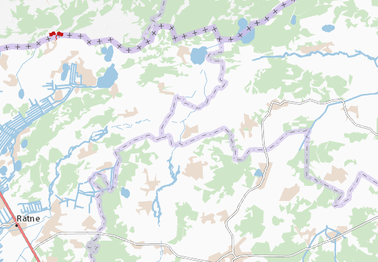 Karte Stadtplan Shchytyn&#x27;