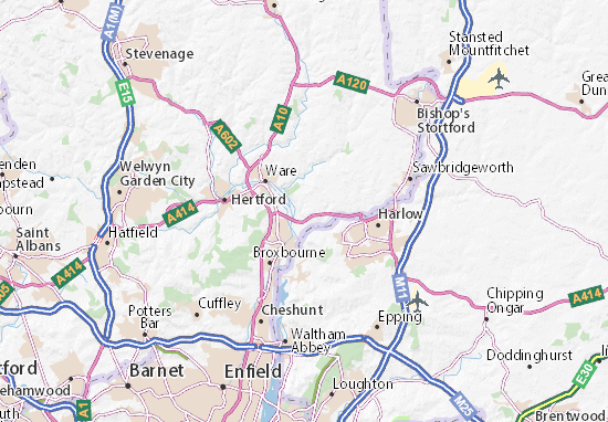 Stanstead Abbots Map