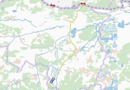 Karte Stadtplan Velykyi Kurin&#x27;