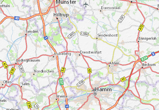 Karte Stadtplan Drensteinfurt
