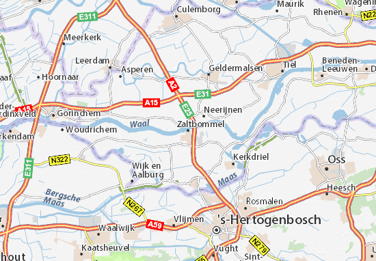 Mapa Zaltbommel