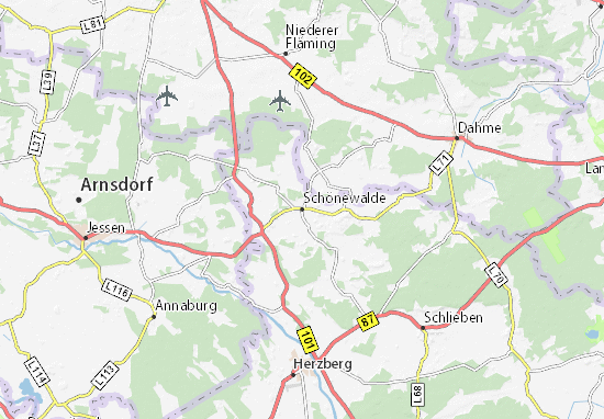 Schönewalde Map