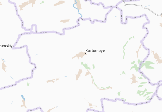 Mapa Kastornoye