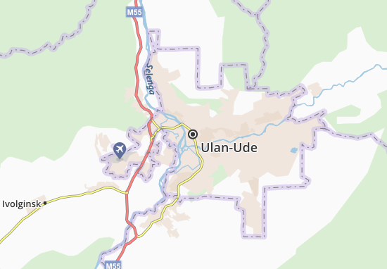 Kaart Plattegrond Ulan-Ude