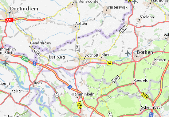 Karte Stadtplan Bocholt