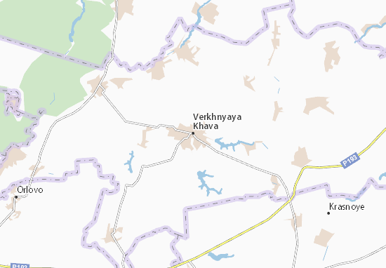 Kaart Plattegrond Verkhnyaya Khava