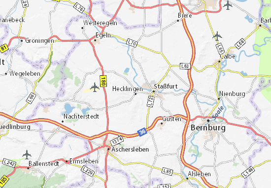 Karte Stadtplan Hecklingen