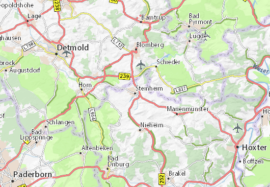 Karte Stadtplan Steinheim