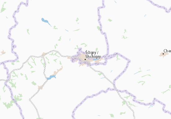 Kaart Plattegrond Ščigry